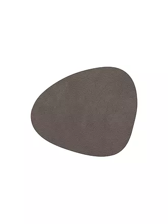 LIND DNA | Leder Untersetzer oval 11x13cm Caviar | 
